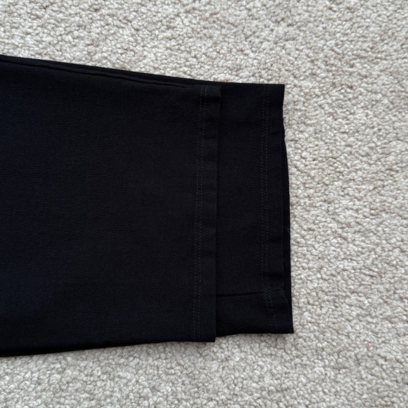 Eileen Fisher High Rise Washable Crepe Ankle Length Black Pants Size Large - Picture 8 of 8